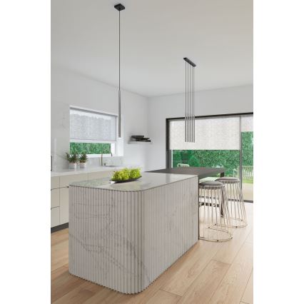 Lampadario a sospensione con filo PASTELO 1xG9/8W/230V cromo lucido