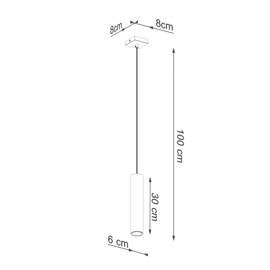 Lampadario a sospensione con filo LAGOS 1xGU10/10W/230V oro