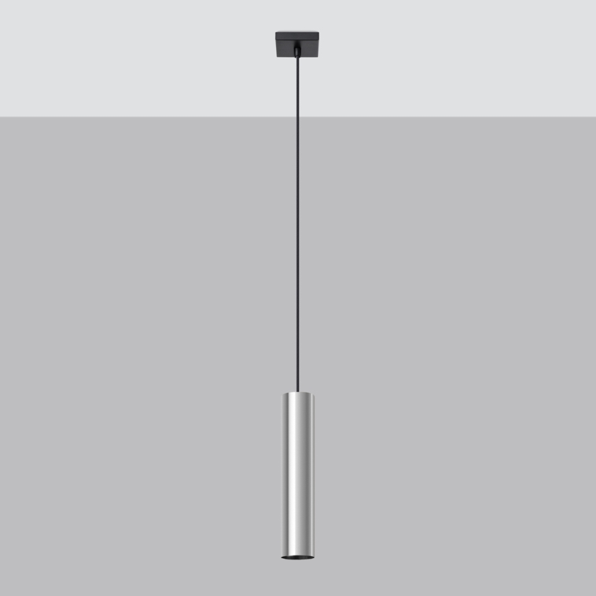 Lampadario a sospensione con filo LAGOS 1xGU10/10W/230V cromo lucido