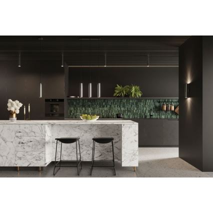 Lampadario a sospensione con filo LAGOS 1xGU10/10W/230V cromo lucido