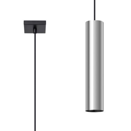 Lampadario a sospensione con filo LAGOS 1xGU10/10W/230V cromo lucido