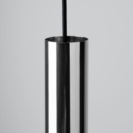 Lampadario a sospensione con filo LAGOS 1xGU10/10W/230V cromo lucido