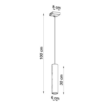 Lampadario a sospensione con filo LAGOS 1xGU10/10W/230V cromo lucido