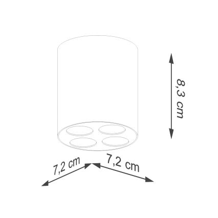 Faretto LED ZOE LED/9W/230V bianco