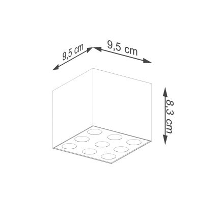 Faretto LED OZZY LED/16W/230V nero