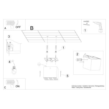 Faretto LED OZZY LED/16W/230V nero