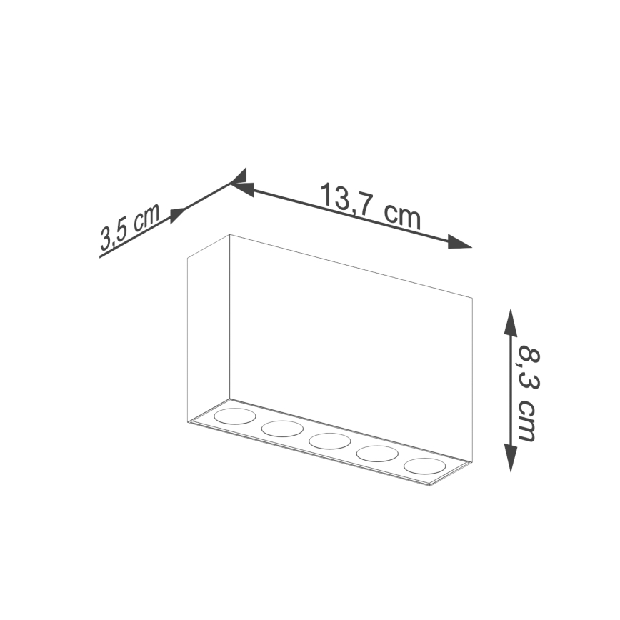 Faretto LED SOLE LED/11W/230V nero