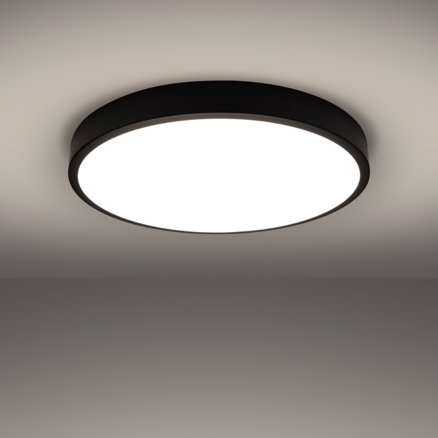 Plafoniera LED ONYX LED/48W/230V Ø 60 cm nero
