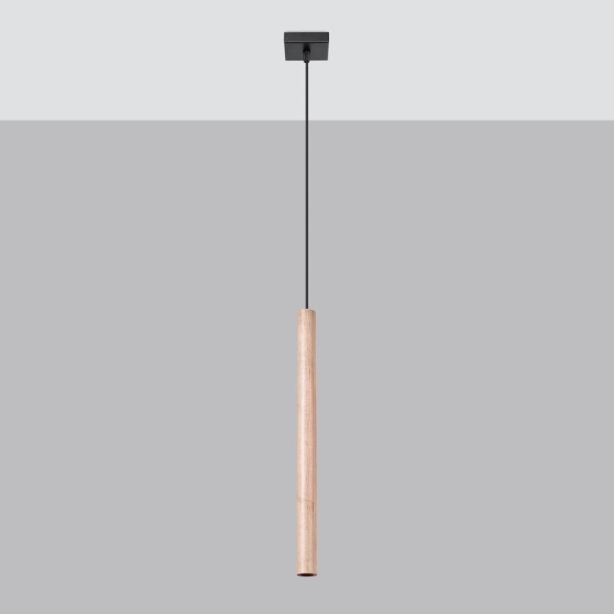 Lampadario a sospensione con filo PASTELO 1xG9/8W/230V faggio