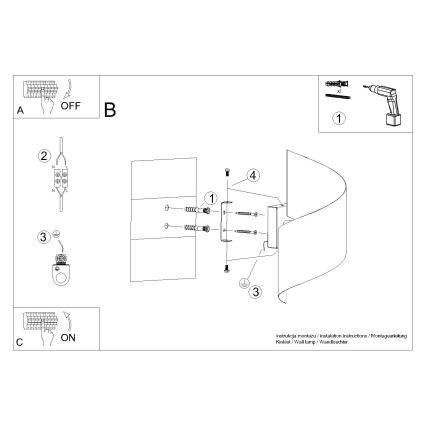 Applique TALASSA 1xG9/8W/230V nero