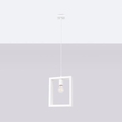 Lampadario a sospensione con filo ARIES 1xE27/15W/230V faggio/bianco