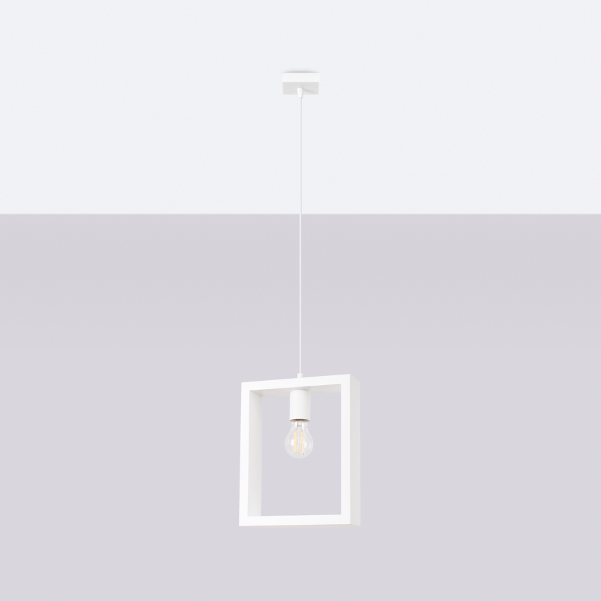 Lampadario a sospensione con filo ARIES 1xE27/15W/230V faggio/bianco