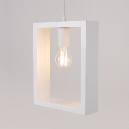 Lampadario a sospensione con filo ARIES 1xE27/15W/230V faggio/bianco