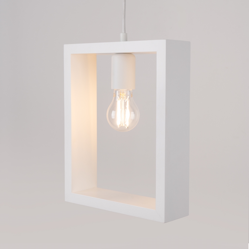 Lampadario a sospensione con filo ARIES 1xE27/15W/230V faggio/bianco