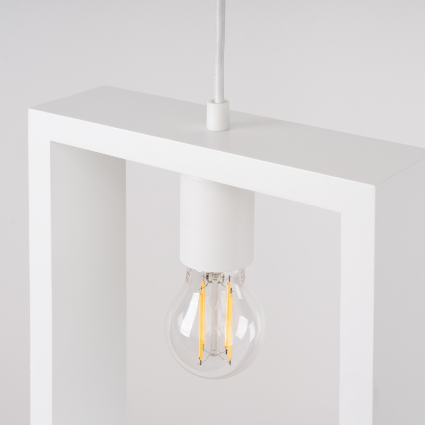 Lampadario a sospensione con filo ARIES 1xE27/15W/230V faggio/bianco