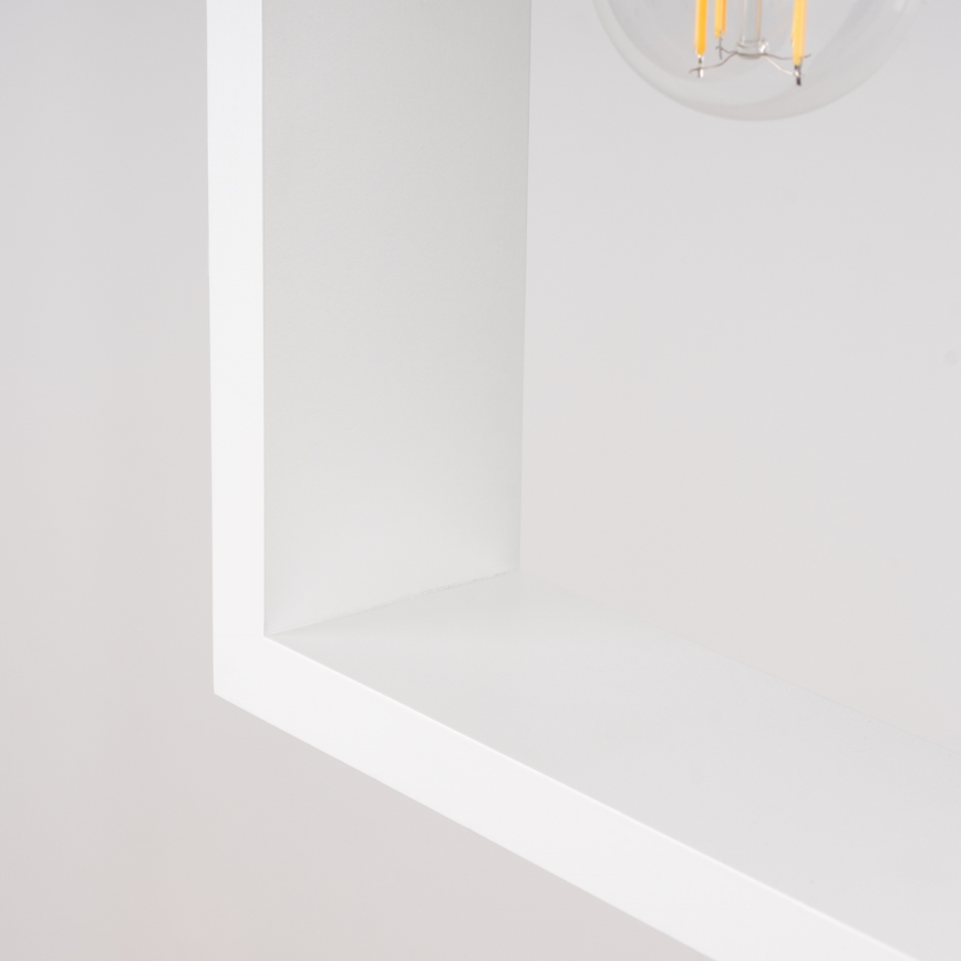 Lampadario a sospensione con filo ARIES 1xE27/15W/230V faggio/bianco