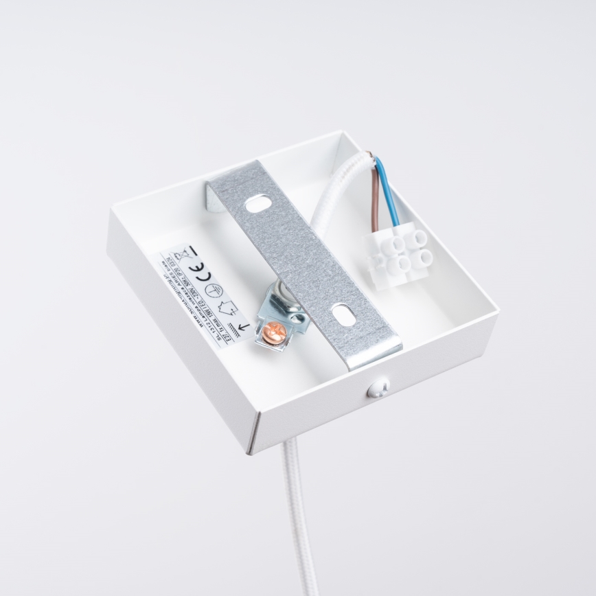 Lampadario a sospensione con filo ARIES 1xE27/15W/230V faggio/bianco
