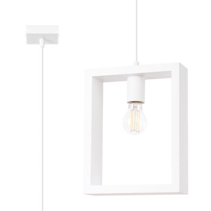 Lampadario a sospensione con filo ARIES 1xE27/15W/230V faggio/bianco