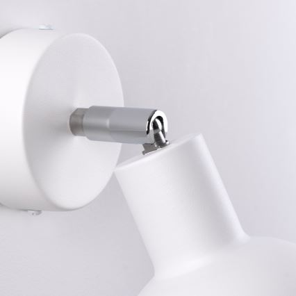 Faretto da parete ELBA 1xE27/15W/230V bianco