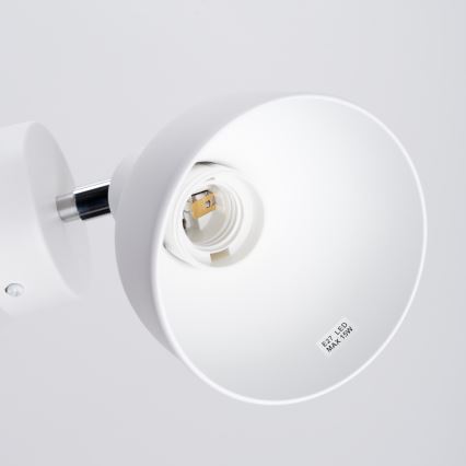 Faretto da parete ELBA 1xE27/15W/230V bianco