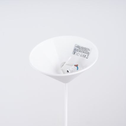 Lampadario a sospensione con filo GINA 1xE27/15W/230V diametro 38 cm bianco