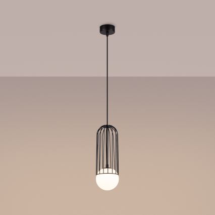 Lampadario a sospensione con filo BRINA 1xG9/8W/230V nero