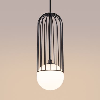 Lampadario a sospensione con filo BRINA 1xG9/8W/230V nero
