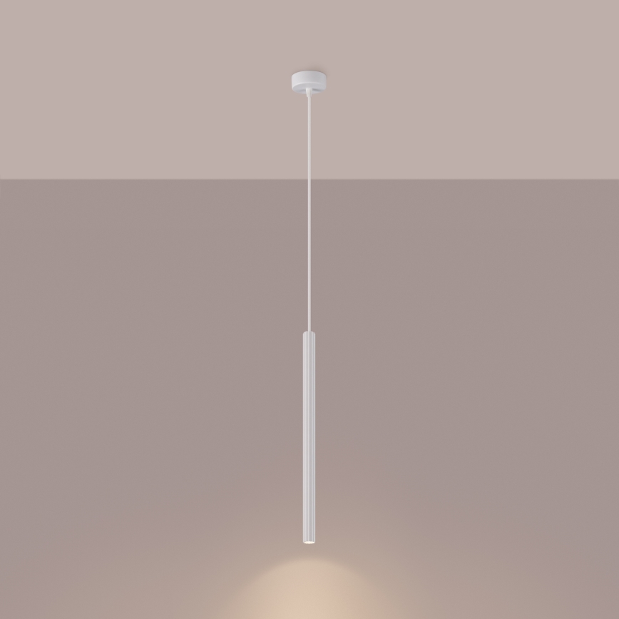 Lampadario a sospensione con filo ARCHE 1xG9/8W/230V bianco