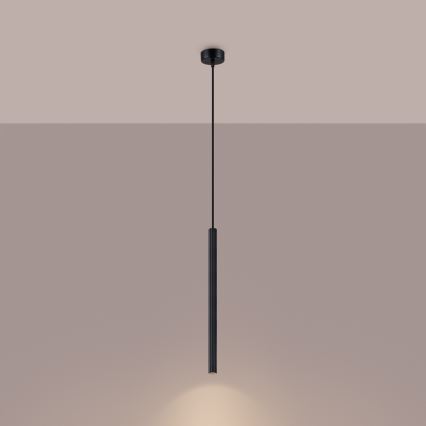 Lampadario a sospensione con filo ARCHE 1xG9/8W/230V nero