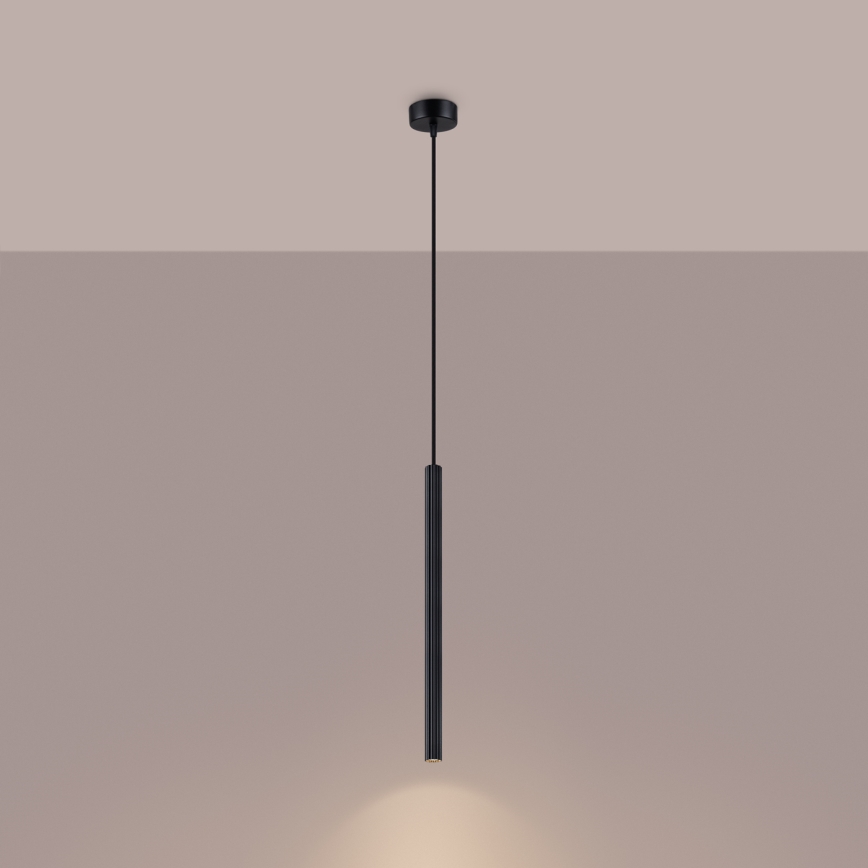 Lampadario a sospensione con filo ARCHE 1xG9/8W/230V nero