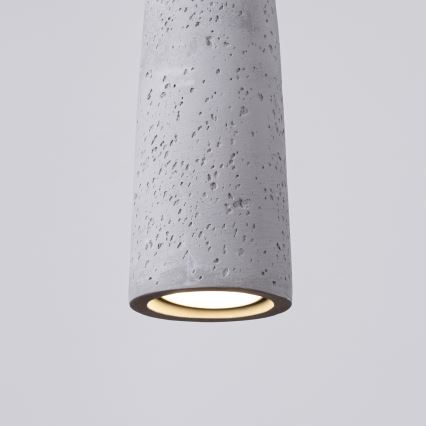 Lampadario a sospensione con filo ELECTRA 1xGU10/10W/230V calcestruzzo/grigio