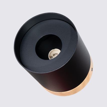 Faretto RIF 1xGU10/10W/230V diametro 12 cm nero