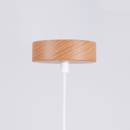 Lampadario a sospensione con filo MARION 1xE27/15W/230V diametro 29,5 cm bianco