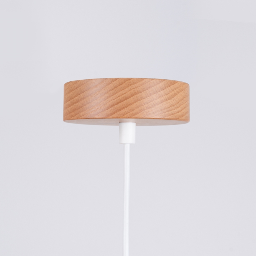 Lampadario a sospensione con filo MARION 1xE27/15W/230V diametro 29,5 cm bianco