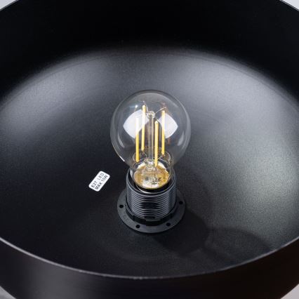 Lampadario a sospensione con filo MARION 1xE27/15W/230V diametro 29,5 cm nero