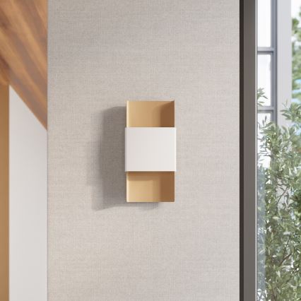 Applique DURLIN 2xG9/8W/230V oro/bianco