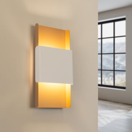 Applique DURLIN 2xG9/8W/230V oro/bianco