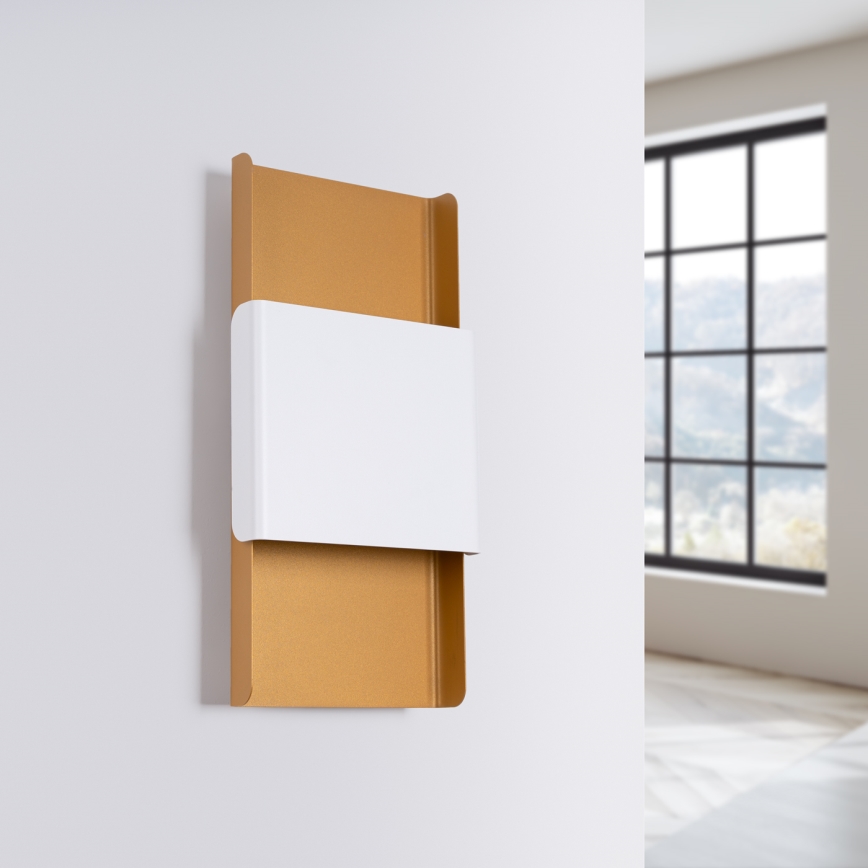 Applique DURLIN 2xG9/8W/230V oro/bianco