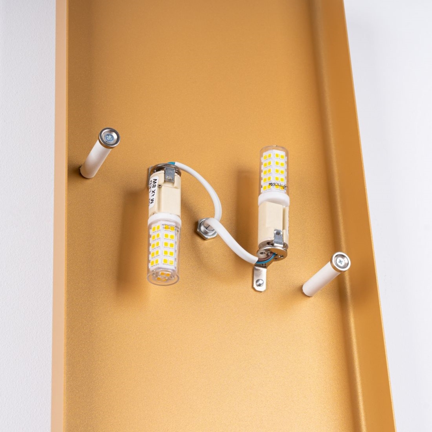 Applique DURLIN 2xG9/8W/230V oro/bianco