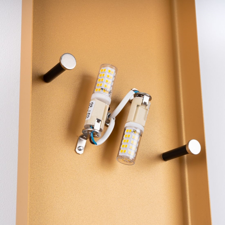 Applique DURLIN 2xG9/8W/230V oro/nero