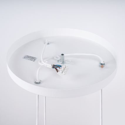 Lampadario a sospensione con filo NICUS 3xE27/15W/230V bianco
