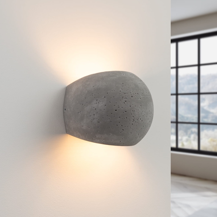 Applique da parete GLOBE 2xG9/8W/230V cemento/grigio