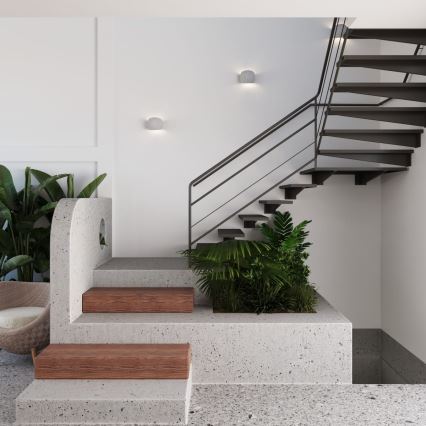 Applique da parete GLOBE 2xG9/8W/230V cemento/grigio