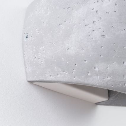 Applique da parete GLOBE 2xG9/8W/230V cemento/grigio