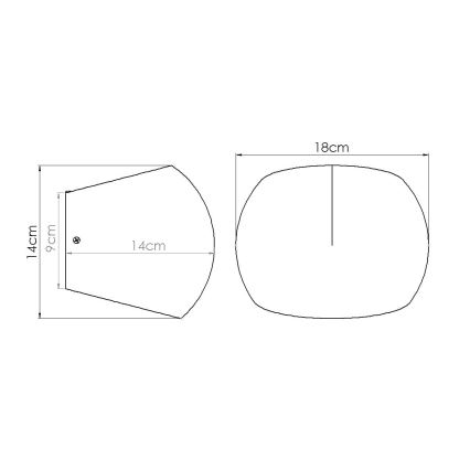 Applique da parete GLOBE 2xG9/8W/230V cemento/grigio