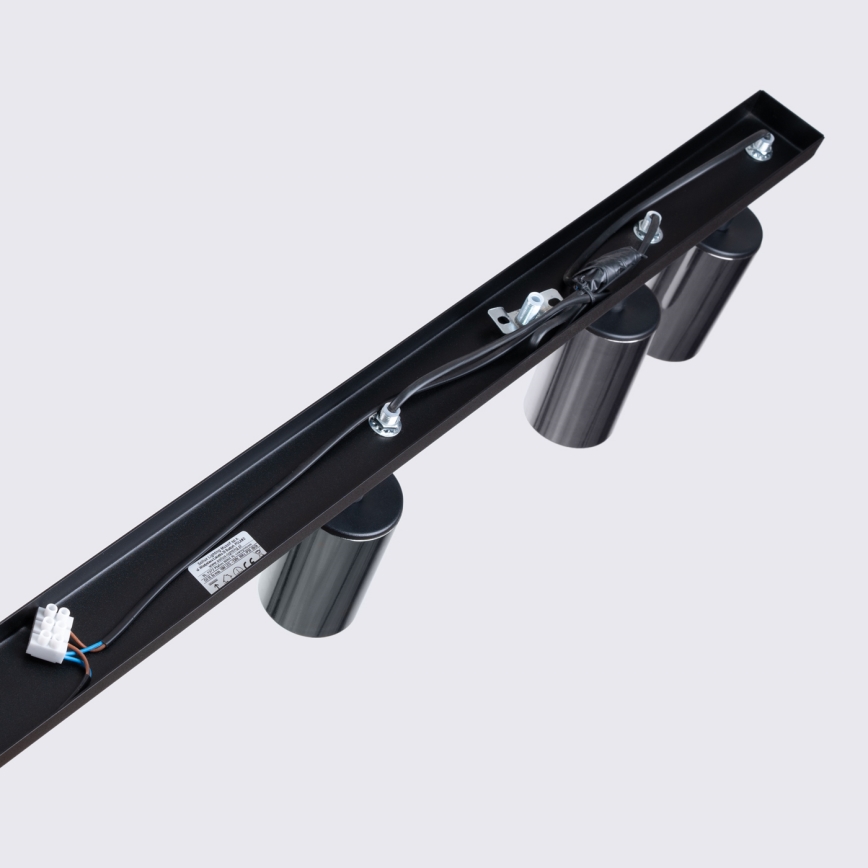 Faretto WINX 6xGU10/10W/230V nero/cromo lucido
