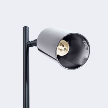 Lampada da tavolo WINX 1xGU10/10W/230V nero/cromo lucido