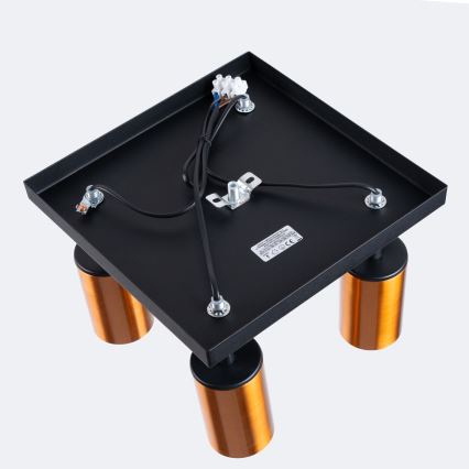 Faretto WINX 4xGU10/10W/230V nero/rame