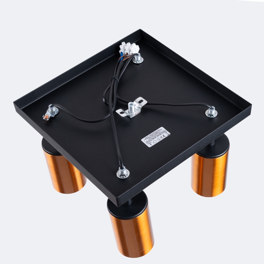 Faretto WINX 4xGU10/10W/230V nero/rame