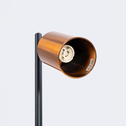 Lampada da tavolo WINX 1xGU10/10W/230V nero/rame